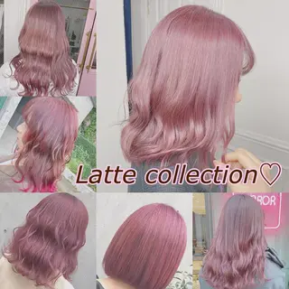 ミディアム カラー ヘアアレンジ 💕ブリーチ/ヘアメ 🎀YUUKAのヘアスタイル