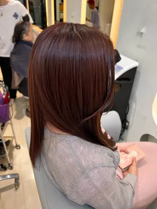 ミディアム カラー パーマ ヘアアレンジ メンズ キッズ ネイル マツエク・マツパ アイブロウ 堀井 凌平のヘアスタイル