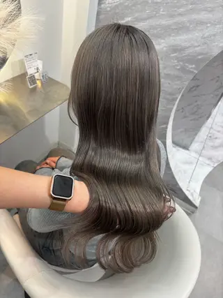 ロング カラー パーマ ヘアアレンジ メンズ キッズ 🤍韓国風/艶髪🤍 鳥越美羽のヘアスタイル