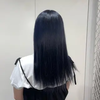 ミディアム カラー ななみ.⋆𝜗𝜚 艶カラー/まつパのヘアスタイル