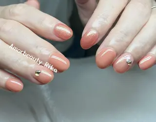 ネイル Kaka_ パラジェル、長さだしのネイルデザイン