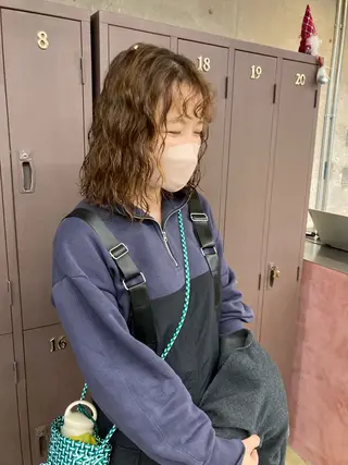 ミディアム パーマ 小木曽智美 /ボブ/ショートのヘアスタイル