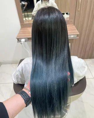 セミロング カラー 菊池 遼/透明感 /韓国レイヤー/艶感のヘアスタイル