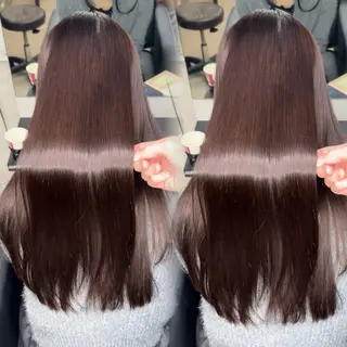 ロング カラー ヘアアレンジ 新宿 /髪質改善/ 縮毛矯正/ヒュウガのヘアスタイル