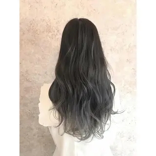 セミロング カラー due hair 京都駅前店 MILBON オージュア認定サロン【デューヘアー】所属・ハイトーンブリーチ 土坂 由志【京都】のヘアスタイル