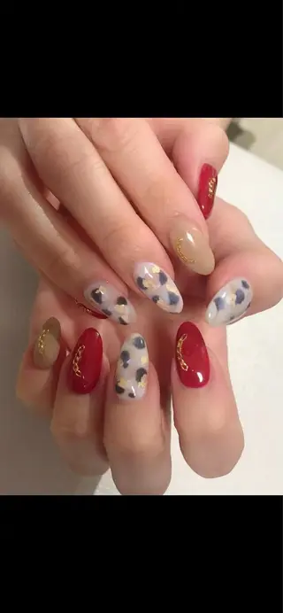 ロング ネイル nailアクイール morishitaのネイルデザイン