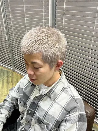 ショート カラー パーマ ヘアアレンジ メンズ 💎髪質改善特化💎 RUITOのヘアスタイル