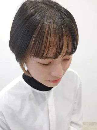 ショート カラー THE ALGONQUIN TOKYO所属・渋谷隠れ家サロン🌿 河原志帆のヘアスタイル