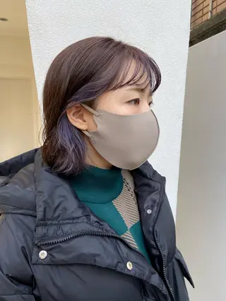 ショート カラー ヘアアレンジ satsuki 暖色・ブラウンカラーのヘアスタイル