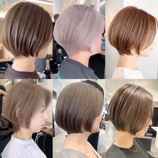 ショート カラー soigné所属・髪質改善カラー ショートボブ専門のヘアスタイル