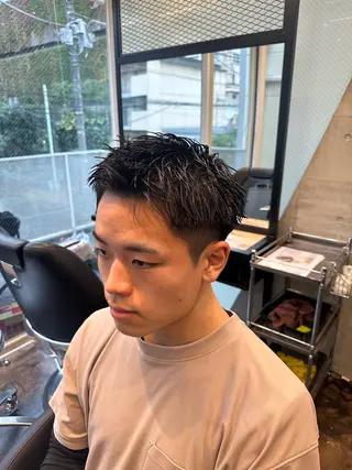 ショート メンズ ツイスパ/メンズ パーマ/歩夢のヘアスタイル