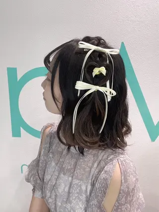 ショート ヘアアレンジ 韓国/アイドルヘア 🎀みづきのヘアスタイル