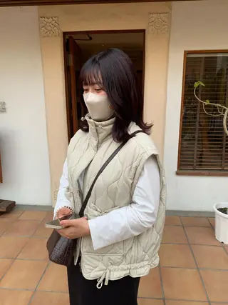 ミディアム カラー ヘアアレンジ 中津/柔らかカラー/ ナガオ　イズミのヘアスタイル