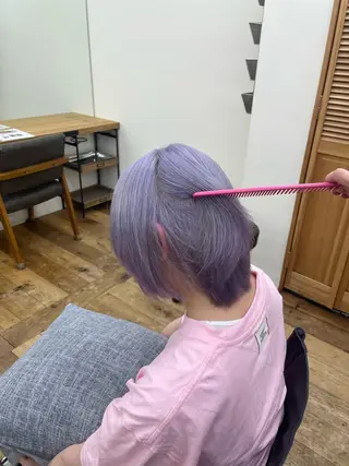 ショート ブリーチカラー/ 細川はるかのヘアスタイル