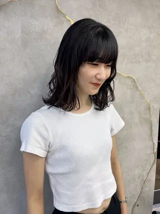 ミディアム 池袋/似合わせ/縮毛 髪質改善【ugen】のヘアスタイル