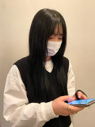 ロング deco所属・無料カットモデル 丸川英心のヘアスタイル