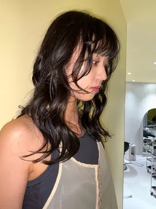 ミディアム mio／ 大阪美容室のヘアスタイル