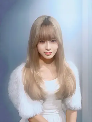 ロング カラー ブリーチ×レイヤー ×エクステ💫ひかるのヘアスタイル