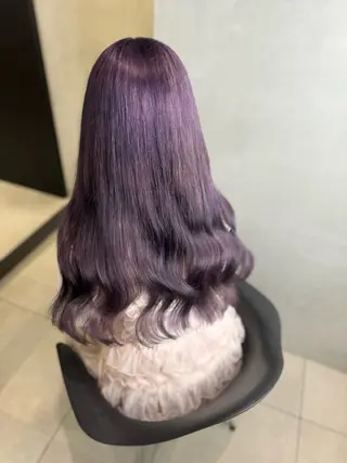 ロング カラー 大阪 梅田/ ハイトーン/エクステのヘアスタイル