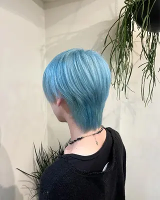 メンズ 韓国レイヤーカット/ ハイトーン/マアヤのヘアスタイル