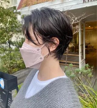 ショート カラー パーマ BELLA阿部野 TOMOMIのヘアスタイル