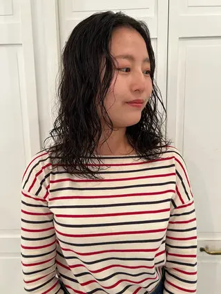 パーマ ブリーチカラー🎀 韓国風/寺門美優のヘアスタイル