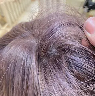 ロング カラー ブリーチなしWカラー /酸性ストレート河本のヘアスタイル