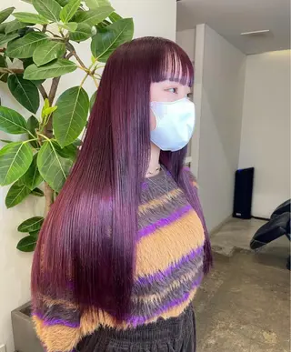 ロング LINE.ai所属・mei／周南 ／ぷつっと／レイヤーのヘアスタイル