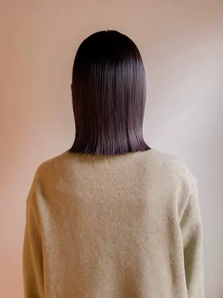 ミディアム カラー 板谷みさき /艶ボブ/藤沢美容室のヘアスタイル