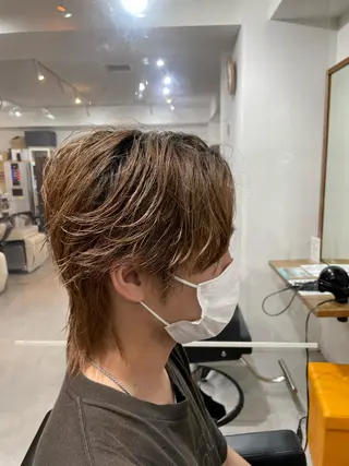 メンズ 🐬脱白髪染めカラー 清水大世🐬のヘアスタイル