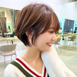 ショート カラー 🩵ショート･ボブ 似合わせ/あさか️のヘアスタイル