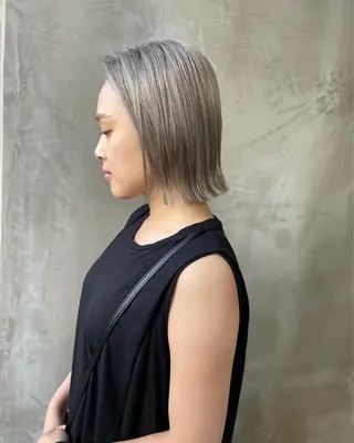 ミディアム カラー regalo 水田のヘアスタイル