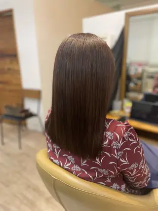 セミロング 茅野 あゆ美のヘアスタイル