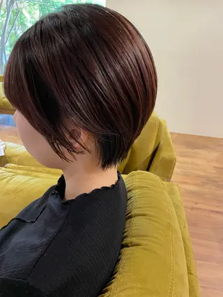 ショート 栞南🌼/艶カラー/ 髪質改善/ナチュラルのヘアスタイル