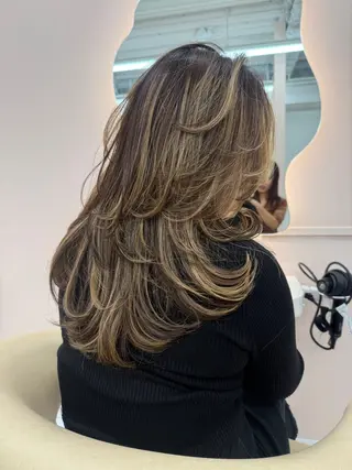 ロング YOLO 渋谷 RIONAのヘアスタイル