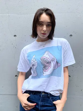 ミディアム カラー ヘアアレンジ flamme Annaのヘアスタイル