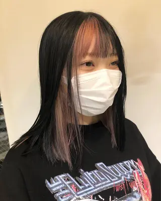 ミディアム カラー ヘアアレンジ ainico+所属・メンズ特化✂️栗原 侑也のヘアスタイル