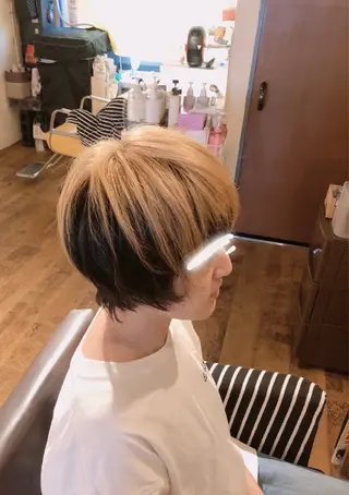 ショート カラー 公庄　グジョウ 　隆　　タカシのヘアスタイル