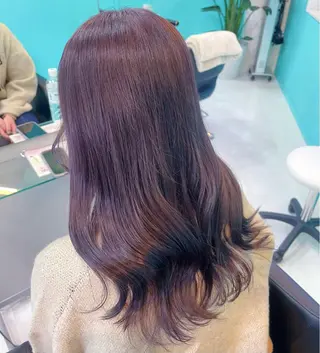 セミロング カラー mana/メンズ/ ヘアセット/ブリーチのヘアスタイル