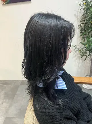 セミロング カラー 藤田 詩織のヘアスタイル