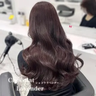 ロング カラー 韓国風艶髪🎀 暖色カラー🤍のヘアスタイル