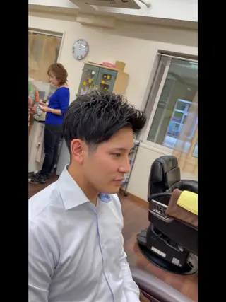 ショート メンズ メンズパーマ 赤司 泰樹のヘアスタイル