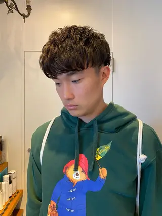 ショート メンズ おしゃれパーマ メンズ特化/みーまんのヘアスタイル