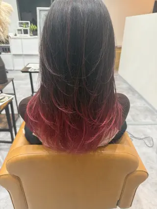 セミロング カラー 伊藤 裕貴のヘアスタイル