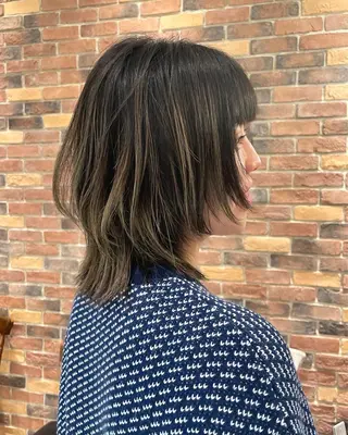 ミディアム カラー カラー/髪質改善 レイヤー/vagueのヘアスタイル