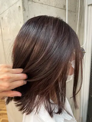 ミディアム カラー lani hair salon所属・SHOTO ハイトー ン/デザインカラーのヘアスタイル