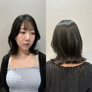 ミディアム Livnaリヴナ立川所属・レイヤー/ハイライト /立川/赤池宏隆のヘアスタイル