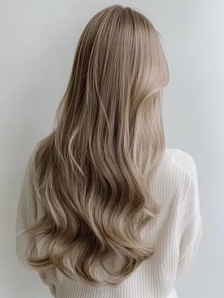 ロング カラー ブリーチ×エクステ 超特化美容師のヘアスタイル