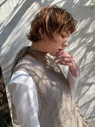 ショート ボブ/レイヤー /河内温太のヘアスタイル