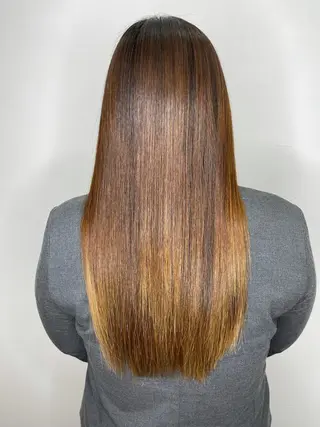 ロング カラー 杉田 一浩のヘアスタイル